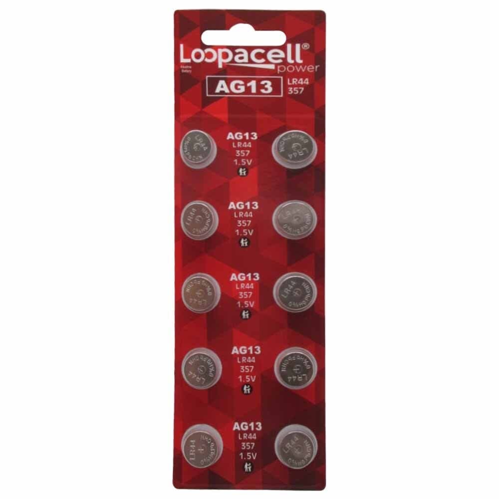 AG13 LR44 L1154 357 76A A76 Button Cell Battery 10 Pack