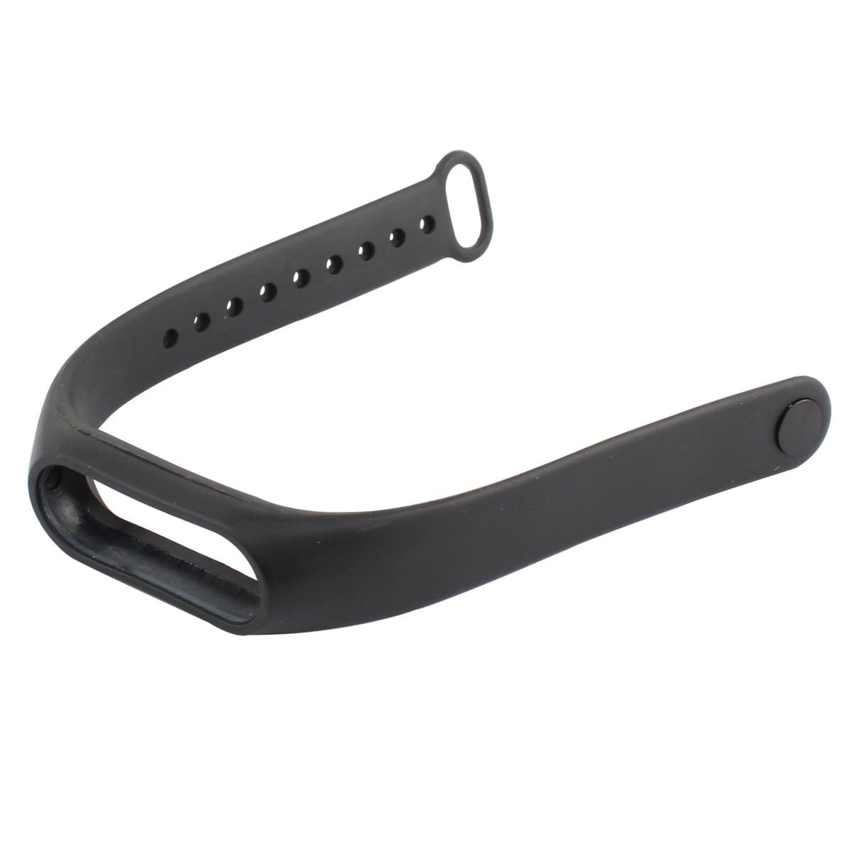 Compatible for Xiaomi Mi Band 2 Adjustable Replacement Silicone Wristband Strap Waterproof HR Band Black