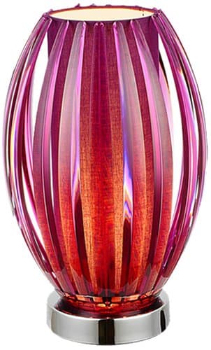 Illumini Benross Varese Table Lamp, Aubergine