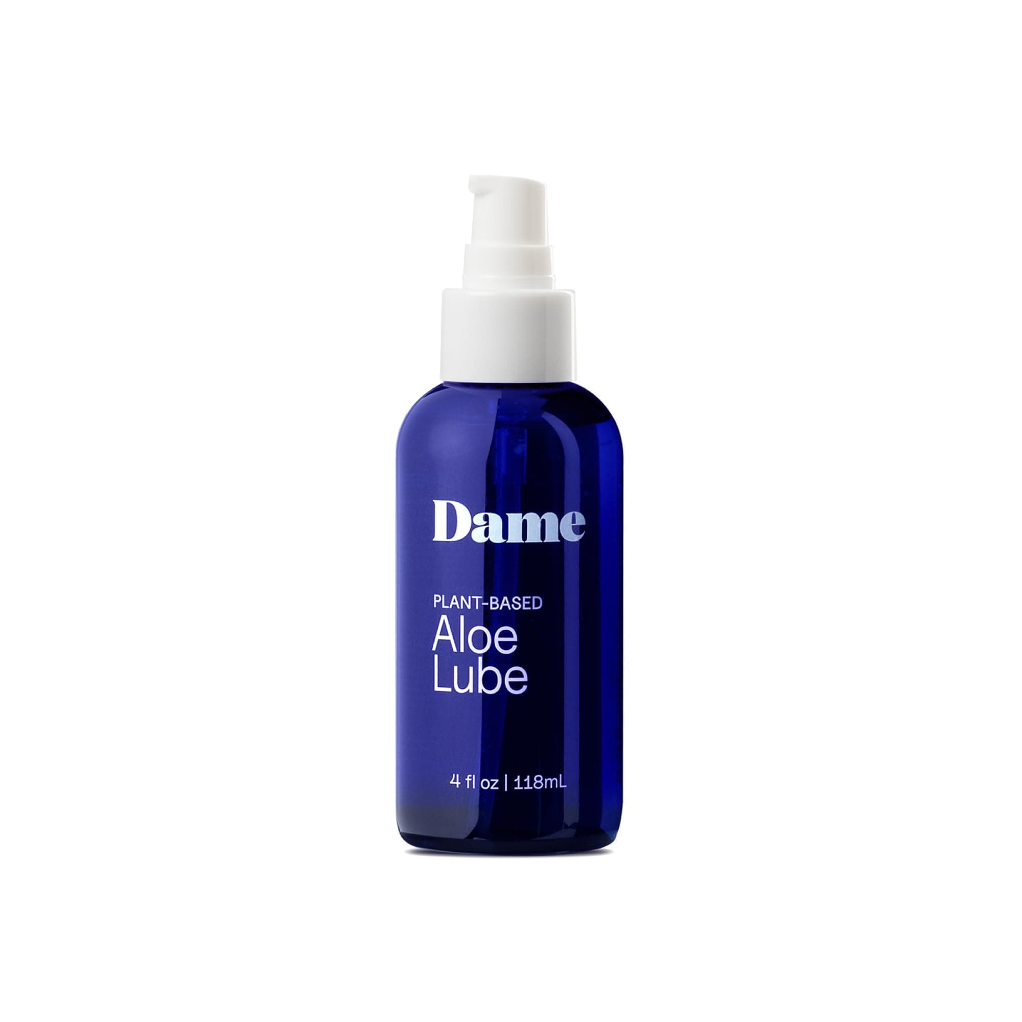 Dame Aloe Lubricant, Water-based Lubricant, Natural & Moisturising, Lube with Organic Aloe Vera, Compatible with Toys & Condoms, No Fragrances & Parabens, 118 ml