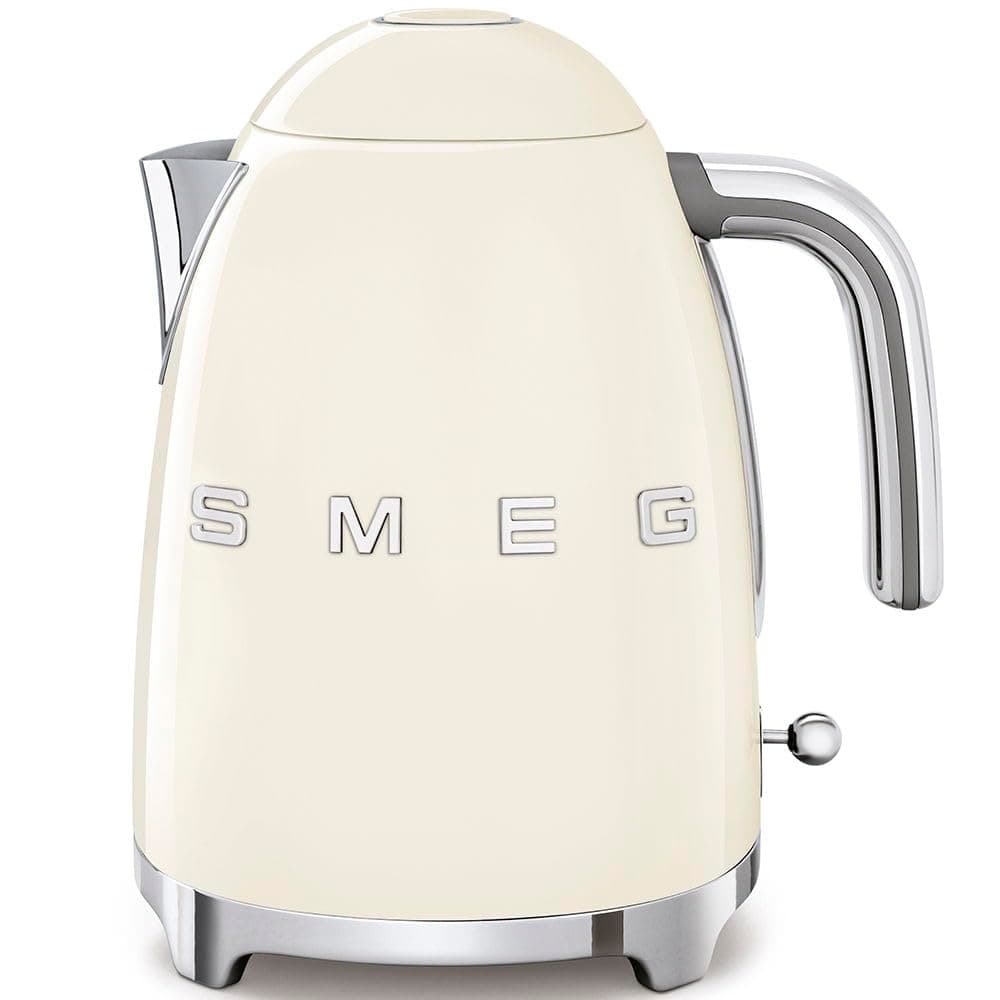 Smeg KLF03CRUS 50's Retro Style Aesthetic Electric Kettle with Embossed Logo Cream