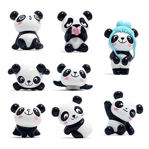 8 Pack Fridge Magnets Panda Refrigerator Office Magnets for Calendars Whiteboards Maps Resin Fun Decorative Decoration Upgrade