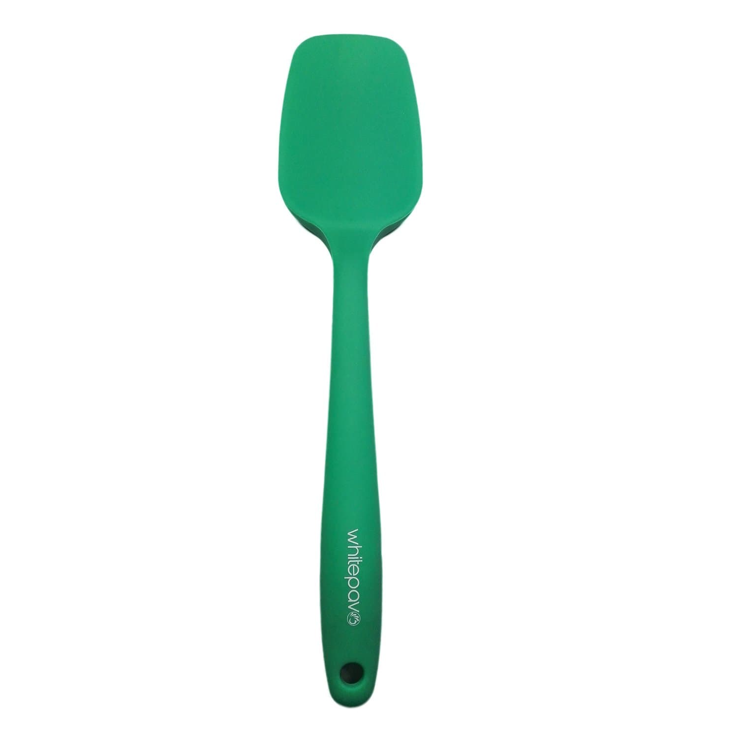 WhitePavo 11 Inches Green Full Silicone Spatula