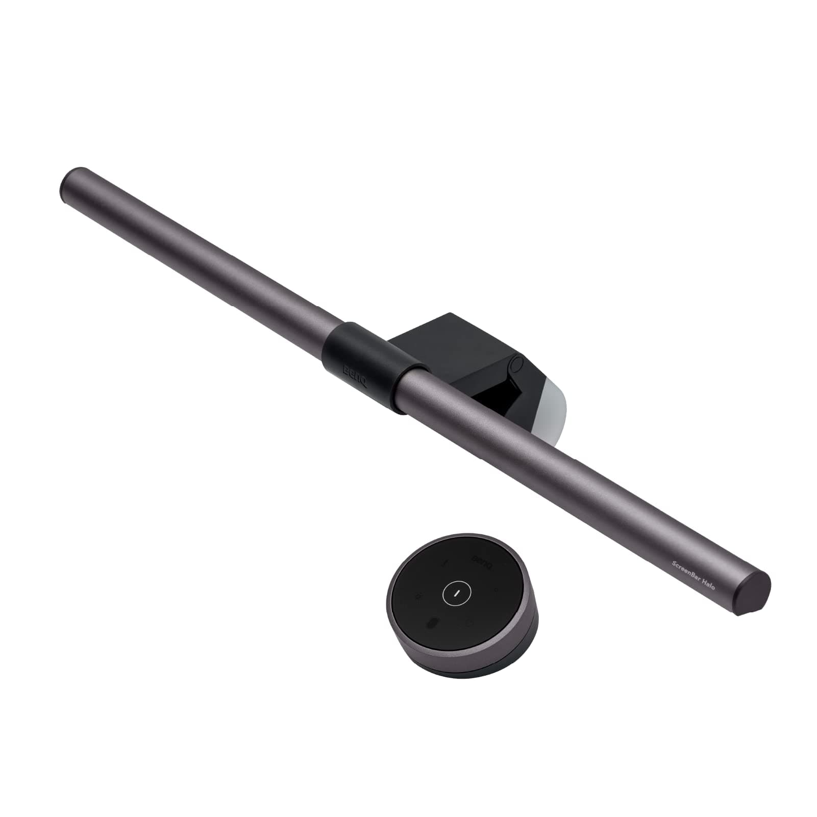 BenQ ScreenBar Halo LED Monitor Light with Wireless Controller Adjustable Brightness and Color Temperature Eye Care No Screen Glare Space Saving Curved Monitors