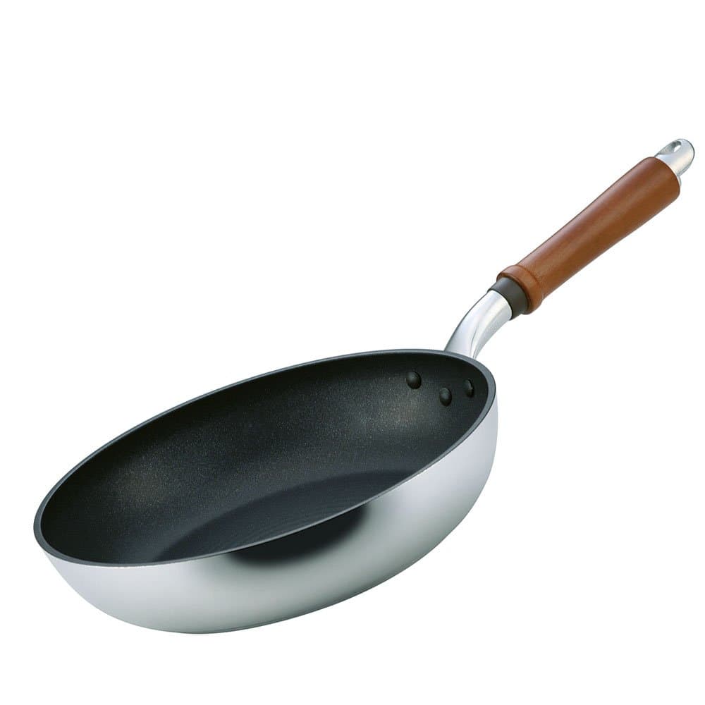 Hokuriku Alumi Frying Pan, 10.2 inches (26 cm), For Gas Stoves, Lightweight, Sensencast Teflon Treatment, Made in Japan
