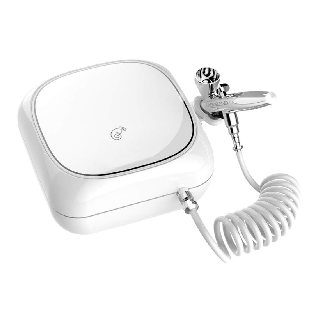 Aeroblend Set de aerógrafo de maquillaje para principiantes ; base MEDIA; base igual a su tono.