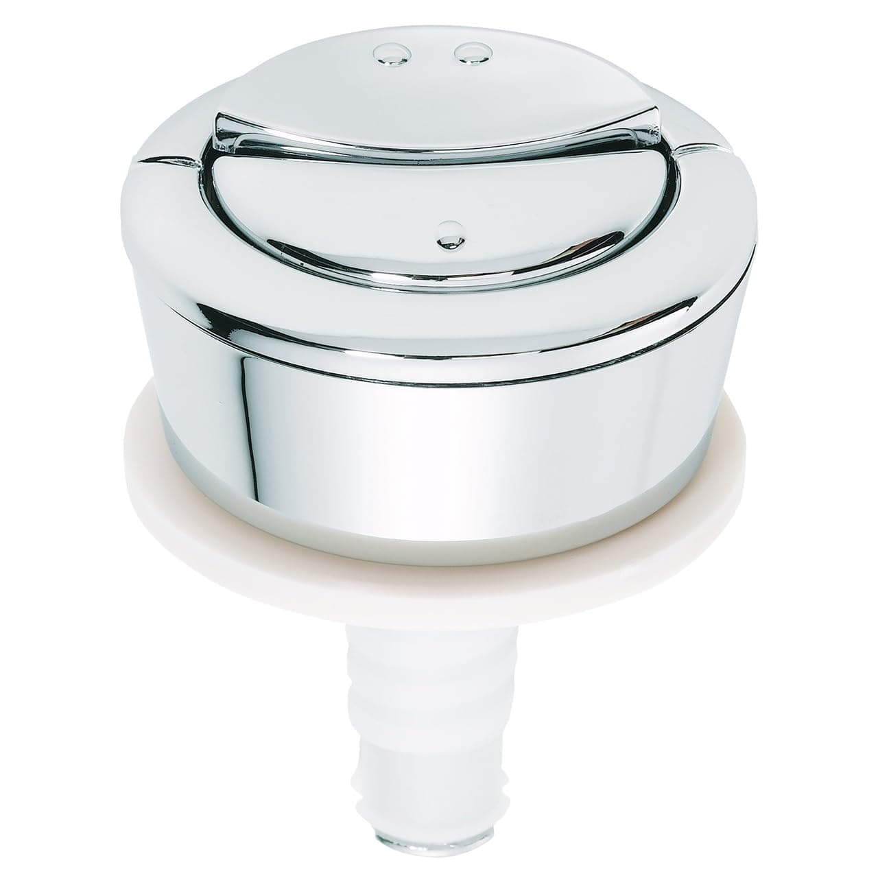 Wirquin 19008001 Jollyflush Dual Flush Chrome Toilet Push Button - Multi-Colour