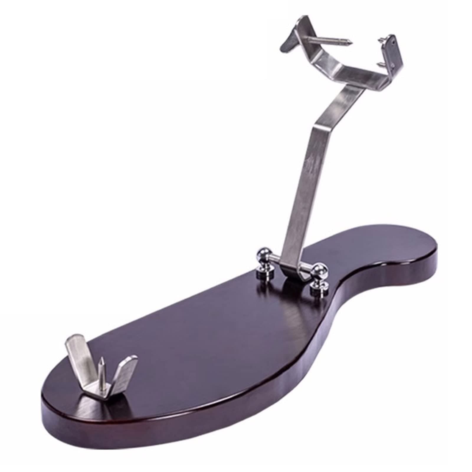 Folding Ham Stand with Non-slip Pads, Commercial Prosciutto Display Stand, with Wood Board Base, Ham Holder for Carving Spanish Hams and Italian Prosciutto
