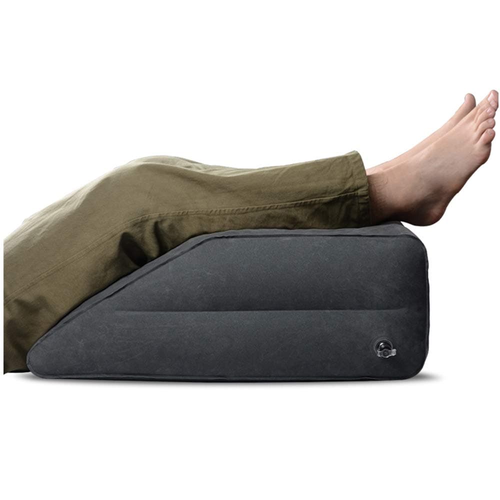 Leg Elevation Pillow, WEYFLY Inflatable Leg Rest Pillow - Elevating Leg to Reduce Swelling, Back Pain, Leg Pain, Hip and Knee Pain, Improves Circulation, Ideal for Sleeping, Reading, Relax
