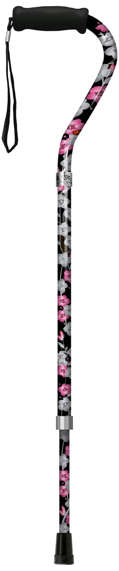 Main Cain Designer Cane Adjustable Shepherd Cane, Pink Cane, Infatuation