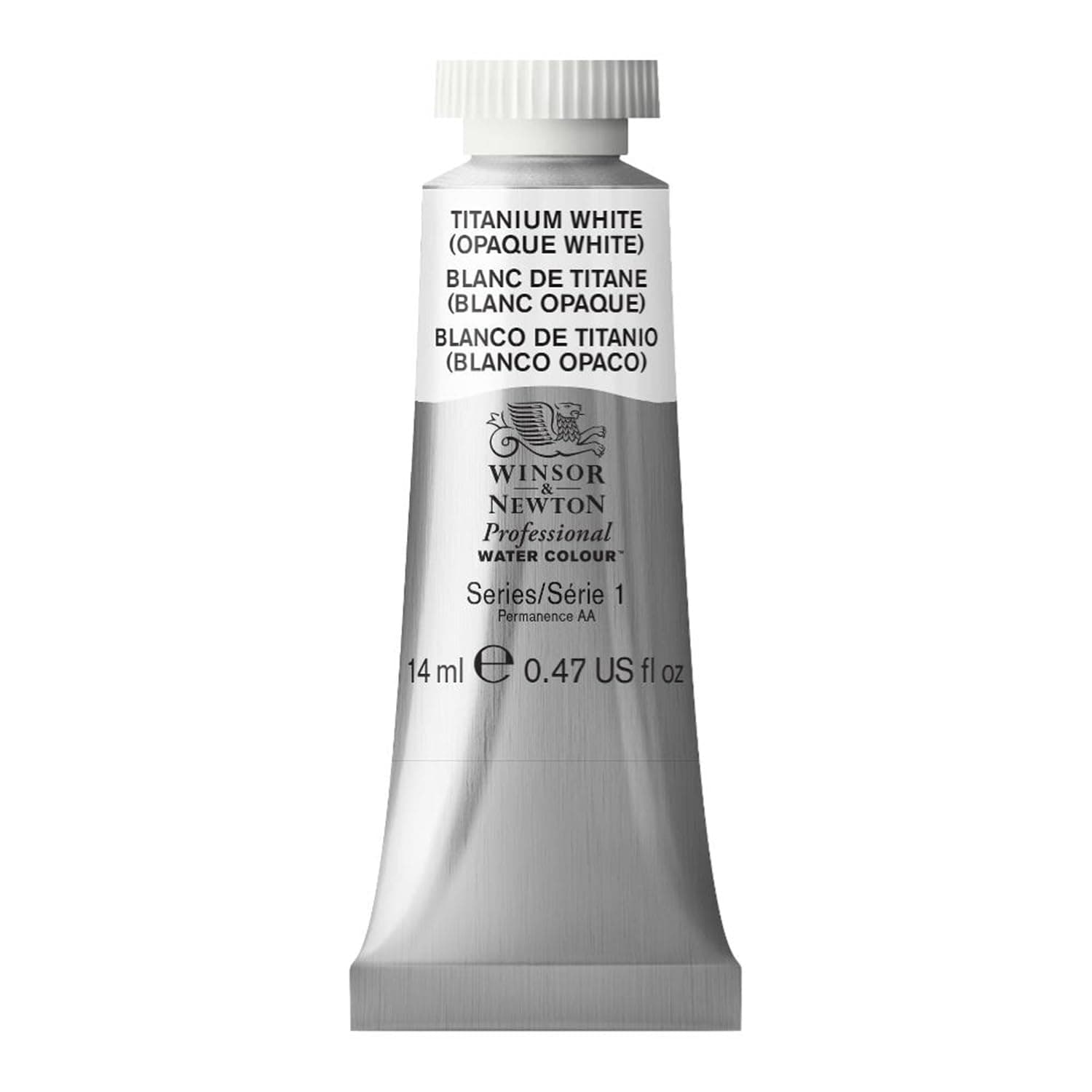Professional Watercolor, 14ml (0.47-oz) Tube, Titanium White