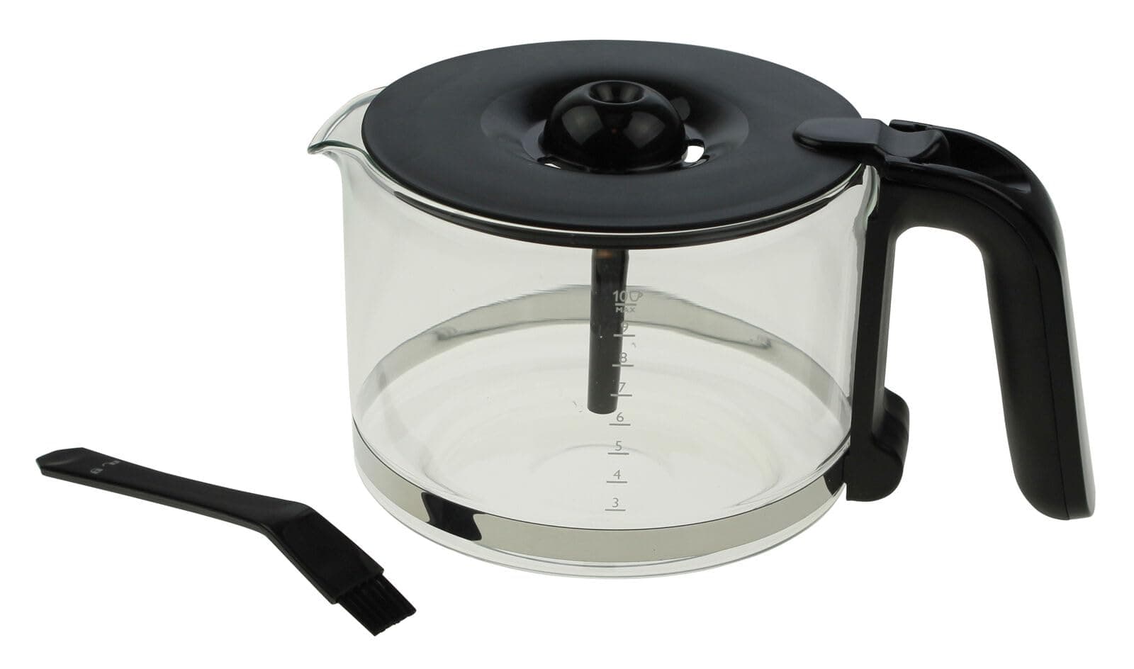 Piebert Glass Jug Compatible with/Replacement Part for Philips 996510073714, CP9948 HD7761..Grind & Brew Coffee Machine