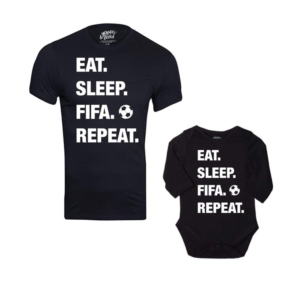 Bon Organik Eat, Sleep, FIFA, Repeat Bodysuit and Tees