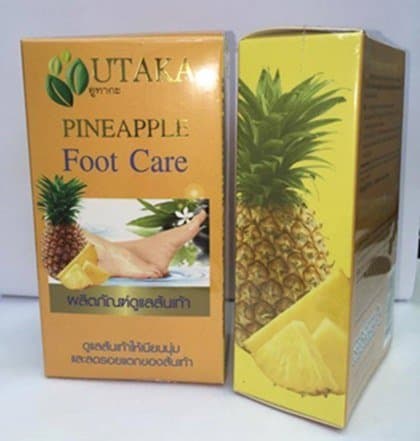Pineapple Fruit Extract Soak Cleanser Gel Foot Care Set for Dry Rough & Cracked Heels