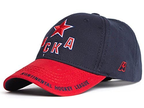 HC CSKA Red Army Moscow KHL Russian Hockey Club Hat Cap, Dark Blue/red, Size L/XL