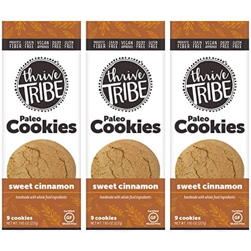 Thrive Tribe Paleo Cookies, Sweet Cinnamon, 7.65 oz (Pack of 3)