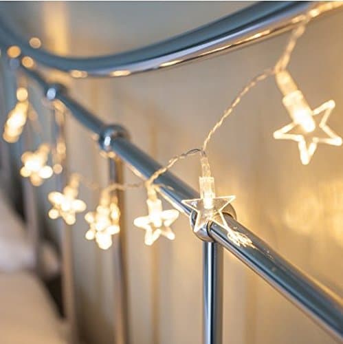 Gresonic Indoor Star Fairy Lights with 10 Warm White LEDs (10Led, Warm White)