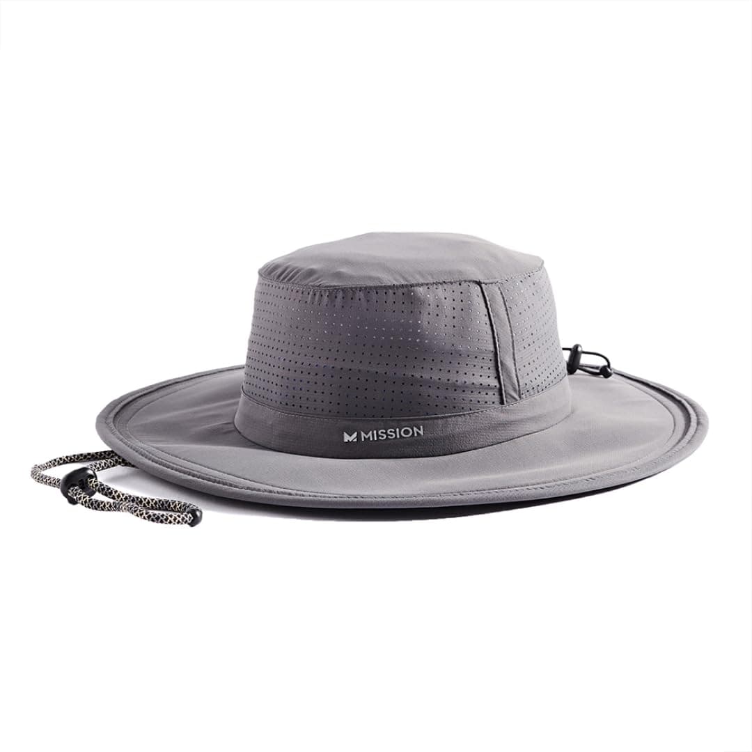 MISSION Cooling UPF Boonie Hat - Unisex Sun Hat for Hiking, Beach & Fishing - Sweat & Water Activated Technology