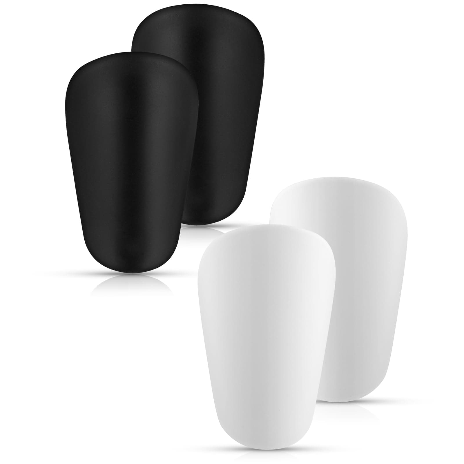 4Pcs Small Shin Guards Soccer, Extra Mini Shin Guards Football Shin Pads Inserts, Light & Comfortable Miniature Protective Shinguards Equipment for Youth Boys Girls Teen Adults