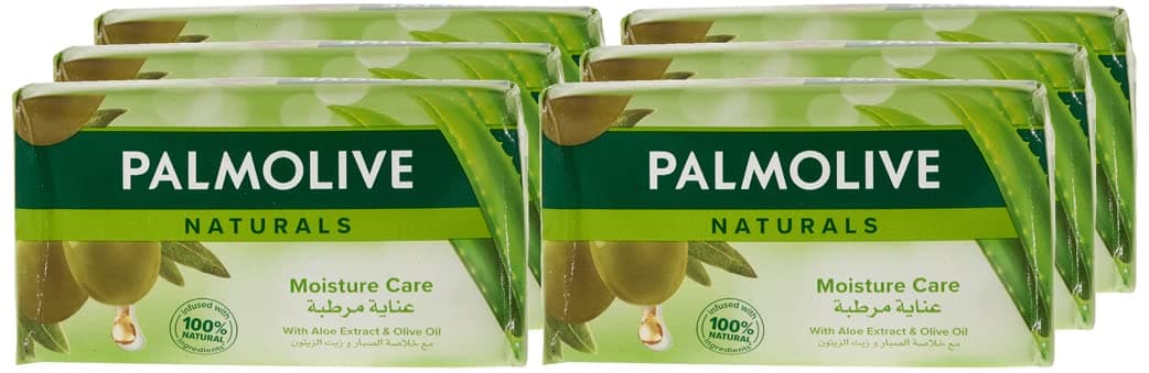 Naturals Bar Soap Smooth And Moisture With Aloe And Olive, 170 Gm, Pack Of 6