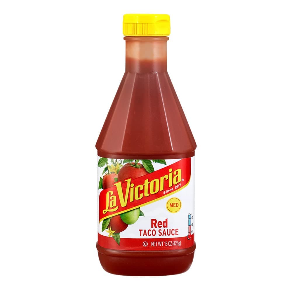 La Victoria Taco Sauce Red Orig Medium, 15 oz