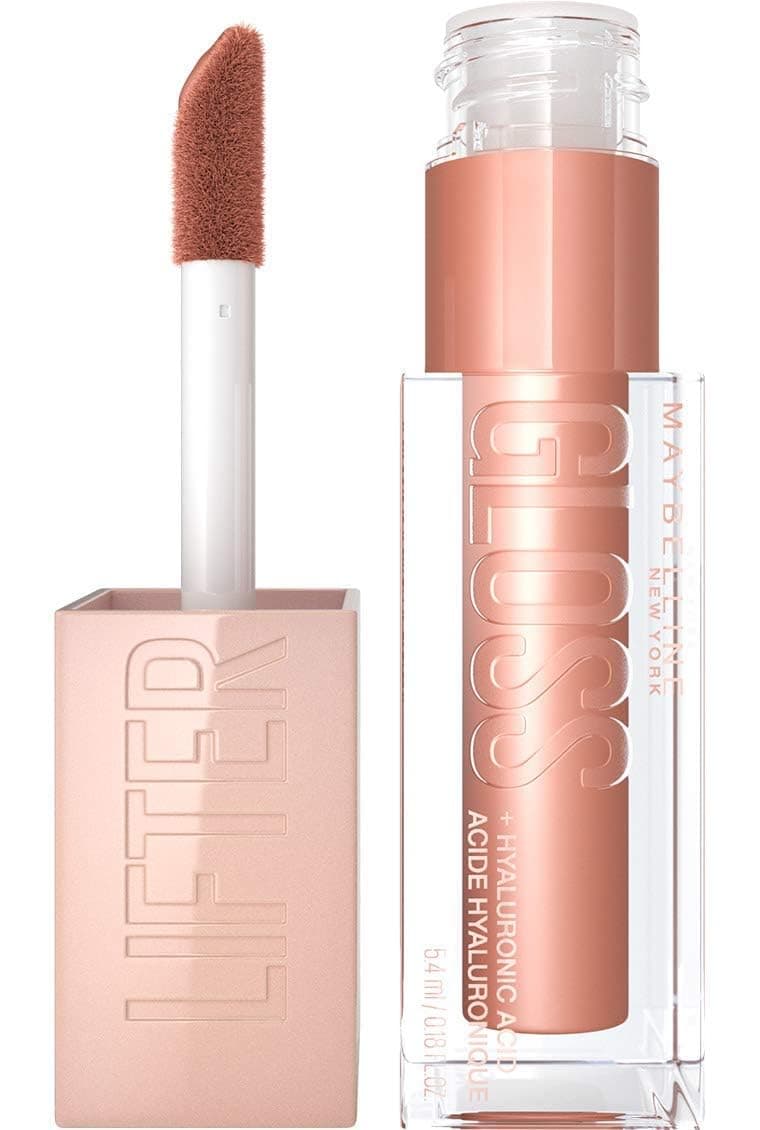 New York Lifter Gloss, Plumping & Hydrating Lip Gloss with Hyaluronic Acid, 5.4 ml, Shade: 008, Stone