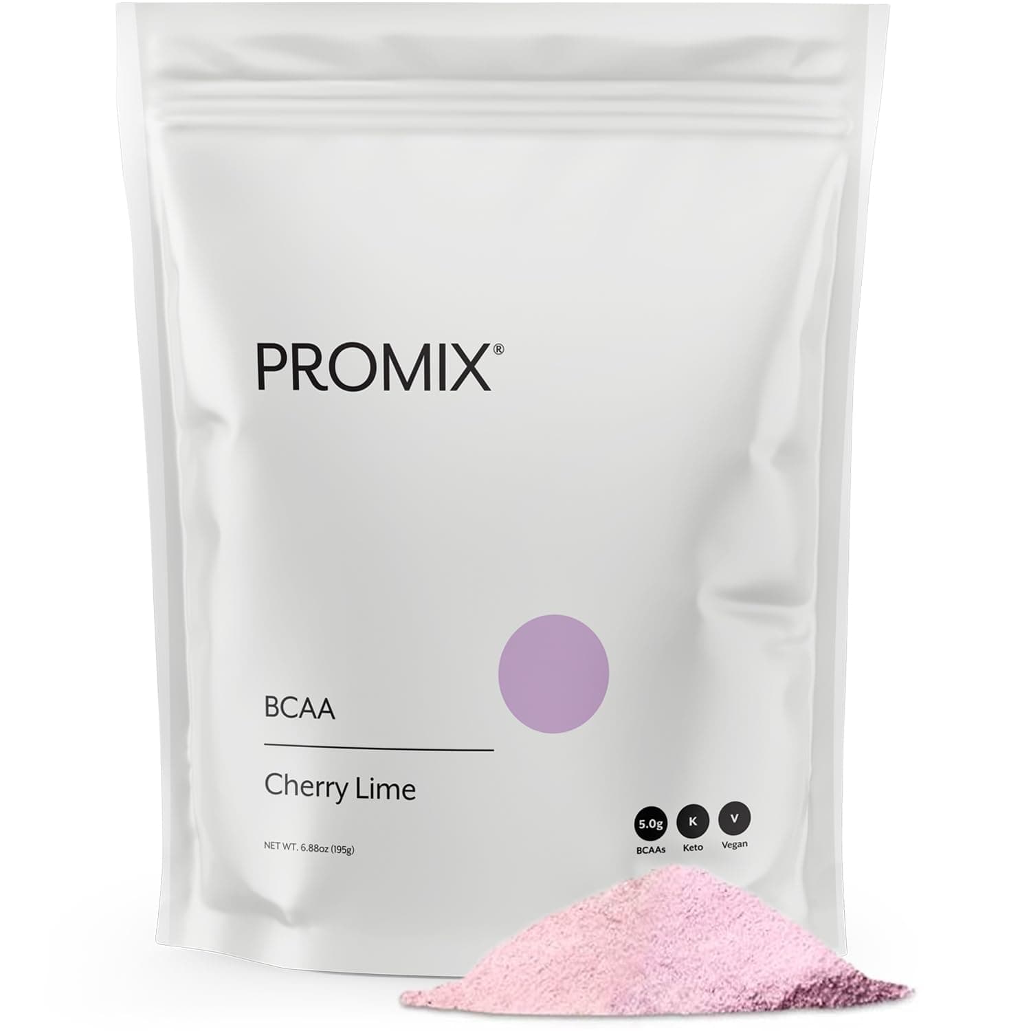 Promix BCAA Post-Workout Energy Powder - 5g Micronized BCAAs, Sugar Free, Plant Based, Vegan, Keto - Cherry Lime - 30 Servings (Pack of 1)