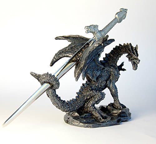 Dragon Ornament with Sword Letter Opener, 10 cm