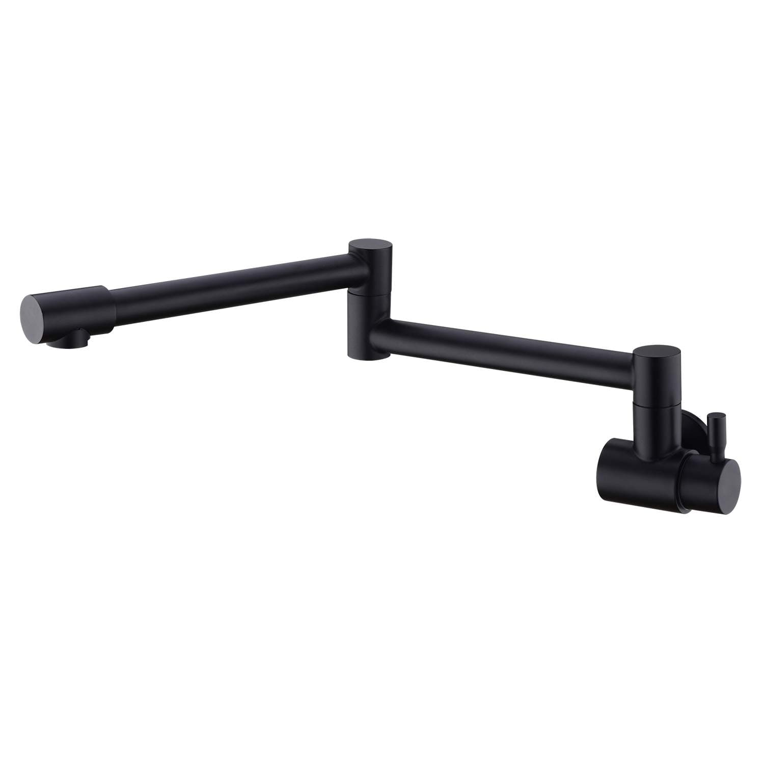 Pot Filler Faucet,Stainless Steel Wall Mount Pot Filler,Wall Mount Pot Filler Kitchen Faucet,Folding Stretchable with Single Hole Faucet,Black