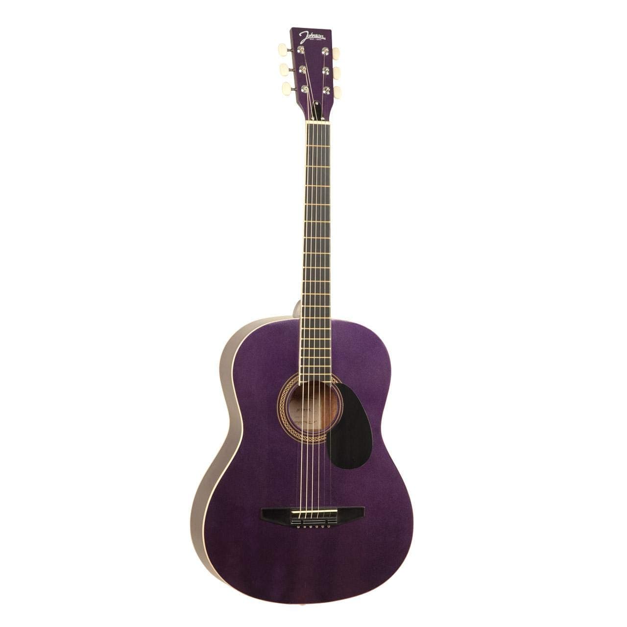 Johnson JG-100-SPL Student Acoustic Guitar, Metallic Purple