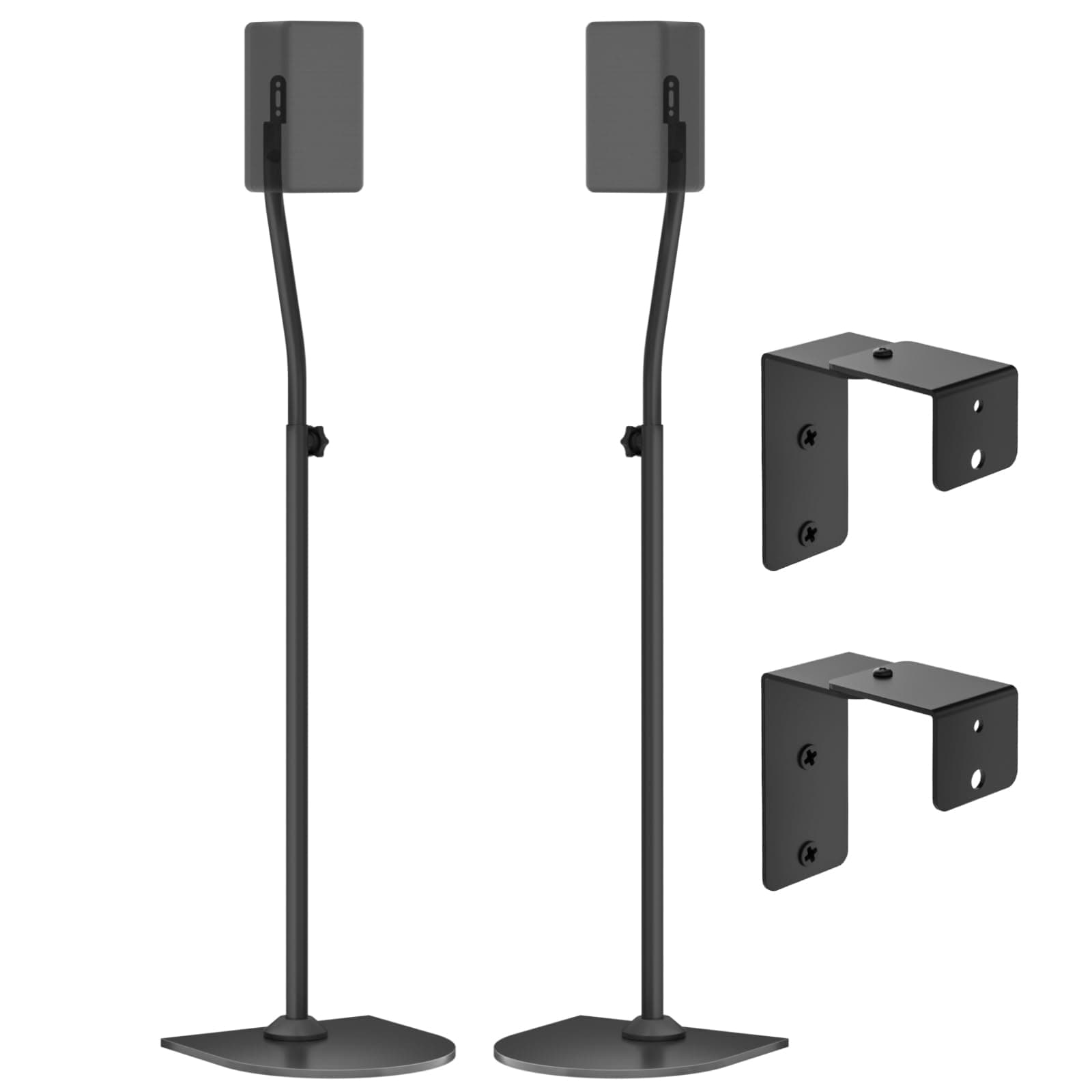 Speaker Stand for Sony Speaker Stand with Wall Mount Rear Speaker Stand for Sony Rear Speaker SA-RS3S, SA-Z9R, SA-RS5 SA-R55 - Height Adjustable Extend 33" to 42" for Sony Surround Speaker Stand Floor