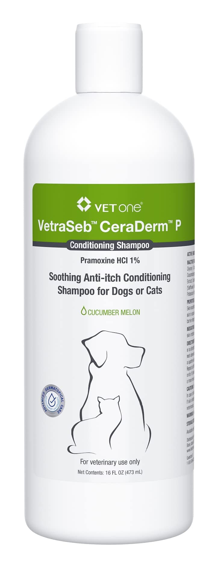 Vet One VetraSeb CeraDerm P Conditioning Shampoo 16oz