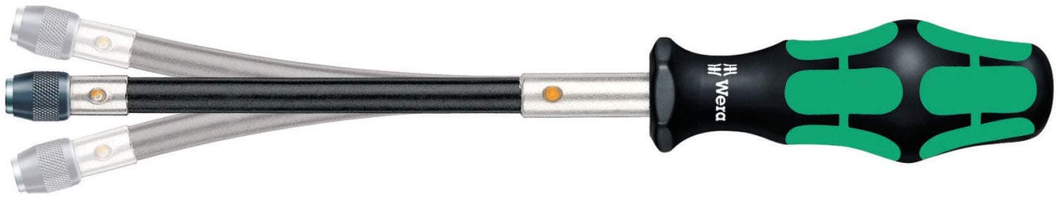 Wera Kraftform 392 Hexagon Flexible Shaft Bitholding Screwdriver, 1/4" Head, 177mm Blade Length