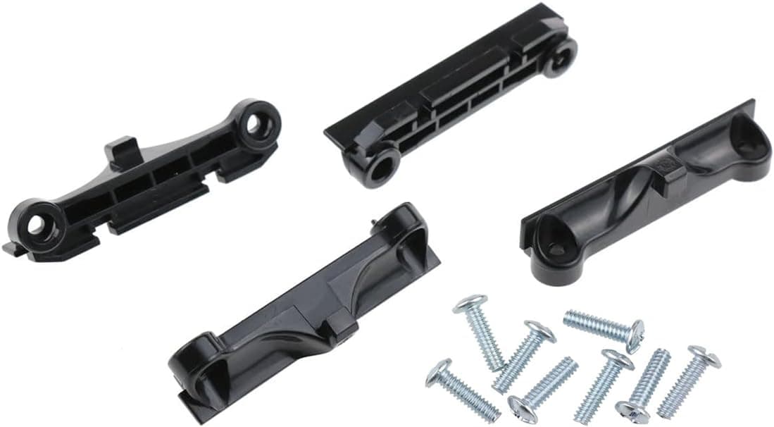 4 Pack CPU Fan Retainer Bracket, CPU Fan Bracket with Mounting Screws, CPU Motherboard Bracket Clips for Amd Am4 CPU Fan Mounting, Black