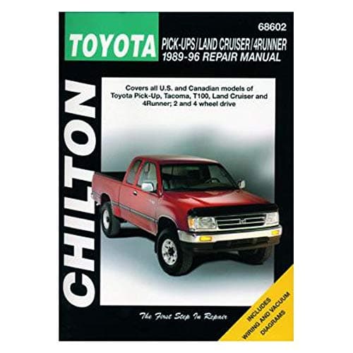 Chilton Toyota Trucks/Land Cruiser/4Runner 1989-1996 Repair Manual (68602)