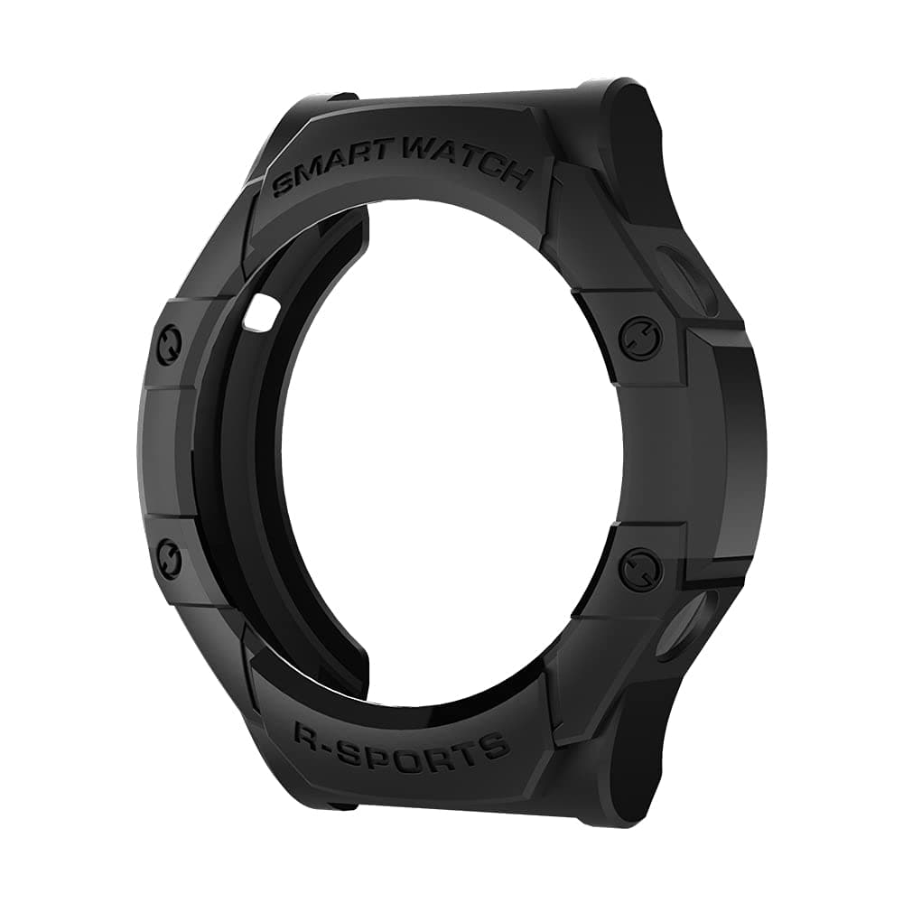 SIKAI Bumper Cover for Huawei Watch GT 2 Pro Smart Watch Anti-Scratch Shockproof Protective TPU Case Skin for Huawei Watch GT 2 Pro 46mm Ultra Lightweight Multi-Colors (Black)