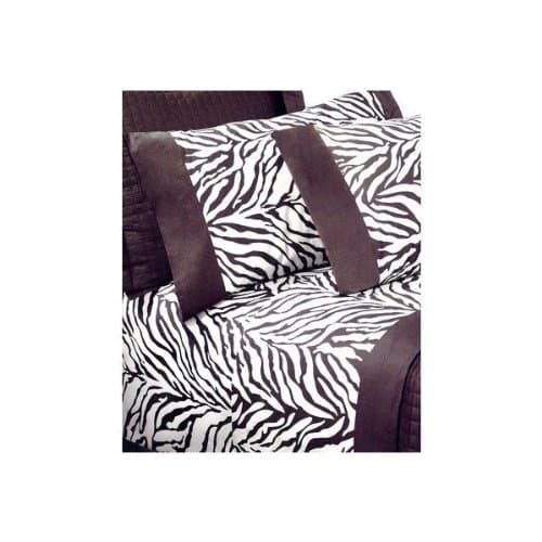 Jenny George Zebra Pattern Printed Sheet Set, Full