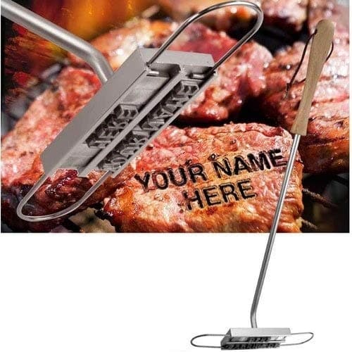 Freelogix Barbecue BBQ Branding Iron Tool Grill Meat Steak Burger Chicken With 55 Letters