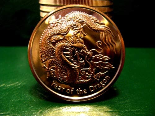 Item Name (aka Title) kwg77 Year Of The Dragon 1 oz copper rounds .999 bullion MINT fresh/ with full chinese zodiac . 2020 version