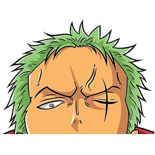 EARLFAMILY Roronoa Zoro Decals Bumper Window Waterproof Funny Anime Car Sticker Decoration (5.1In)
