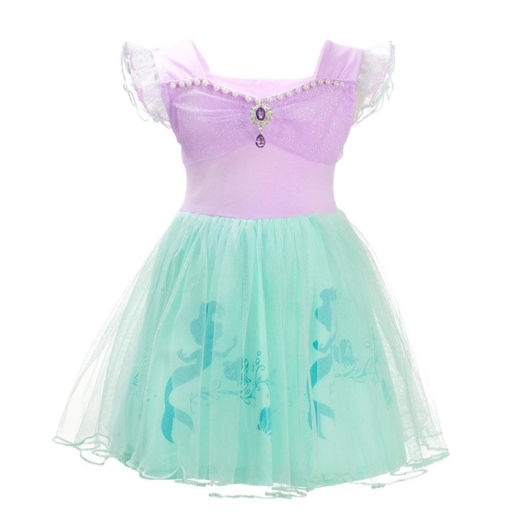 Princess Dress Up Clothes Halloween Fancy Party Tulle Skirt Summer Outfit for Baby & Toddler Girls