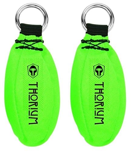 THORIUM Multi Two Pack Set of Slingshot Launcher Arborist Throw Weight Bags Pouches - Bright Green 12oz / 340g and 16oz / 450g Pack