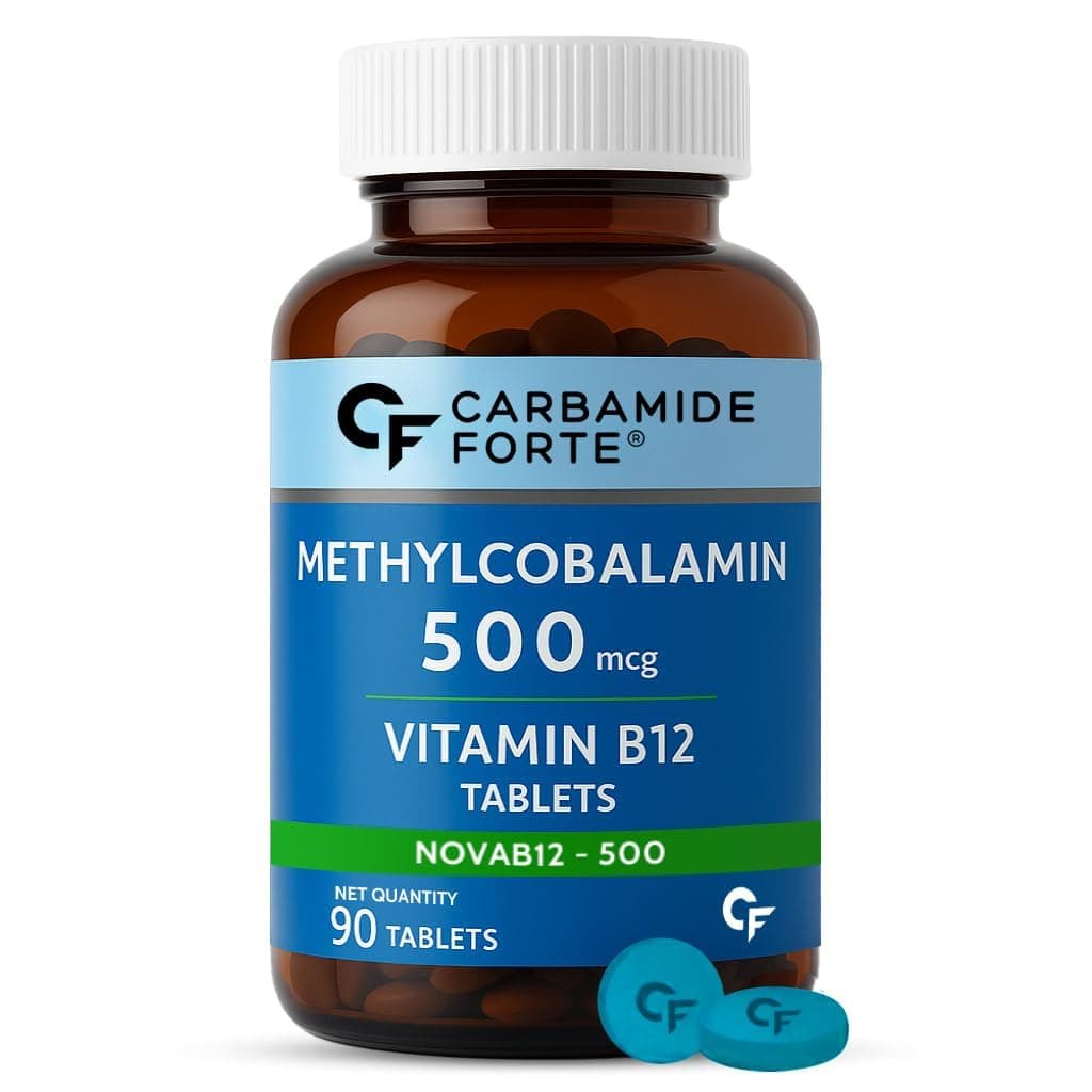Vitamin B12 Supplements | B12 Vitamin Tablets - Methylcobalamin 500mcg | Best Vitamin B-12 Supplement For Men & Women - 90 Tablets