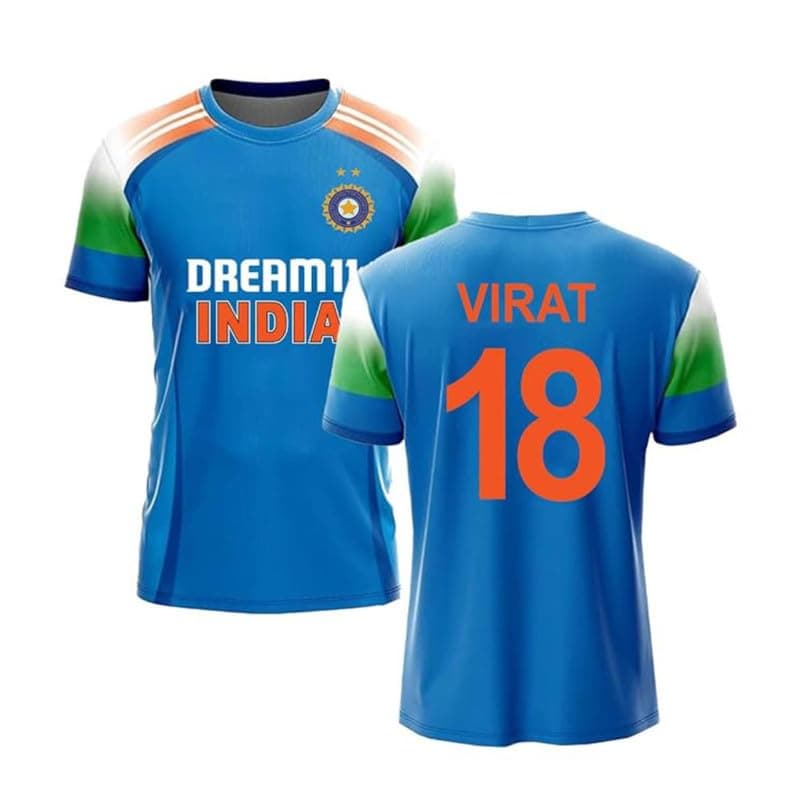 RJM ODI World Cup Jersey 2024 India Jersey for (Boys & Kids & Men)