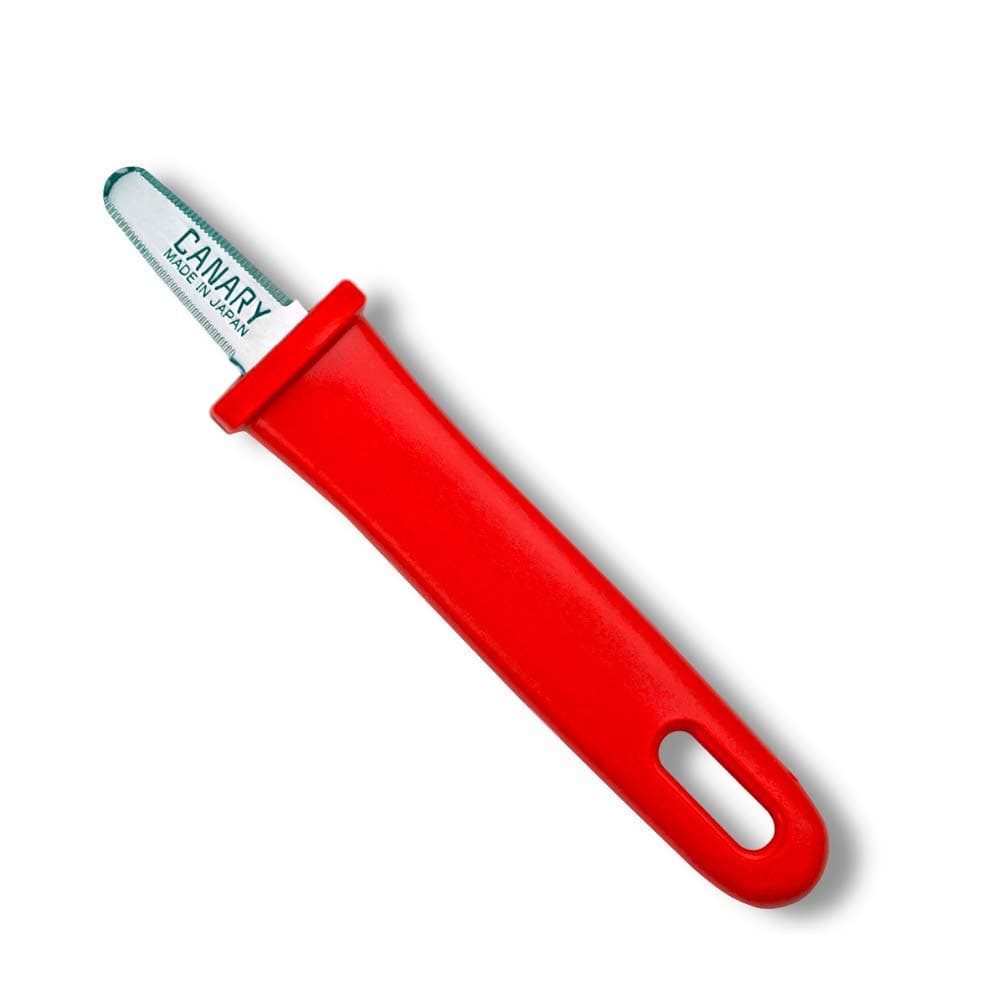 CANARY Box Opener Tool 5" - Mini Package Opener Box Cutter Knife for Opening Packages - Made in Japan, Red