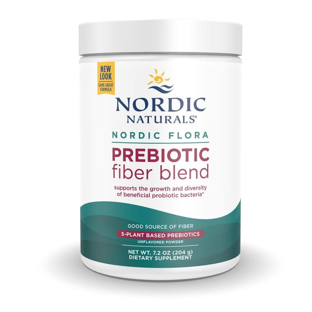 Nordic Naturals Nordic Flora Prebiotic Powder, 204 Grams - Unflavored Prebiotic Powder - 30 Servings