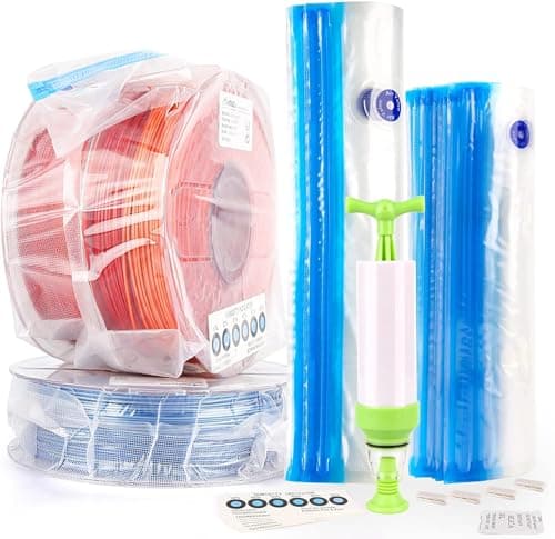 AMOLEN 51 PCS 3D Filament Storage Bag Vacuum Kit with Two Sizes
