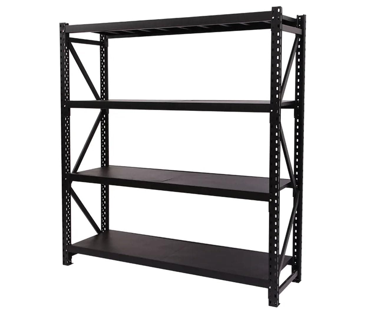 I Best 300kg 4 Tier Metal Shelf Garage Warehouse Storage Rack Room Kitchen Office Pallet Shelving Longspan Unit