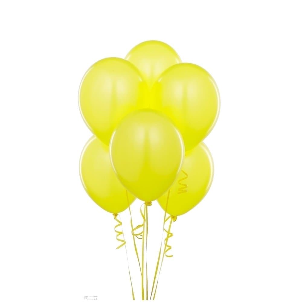 100 pcs Yellow Latex 12" Balloons for Decoration