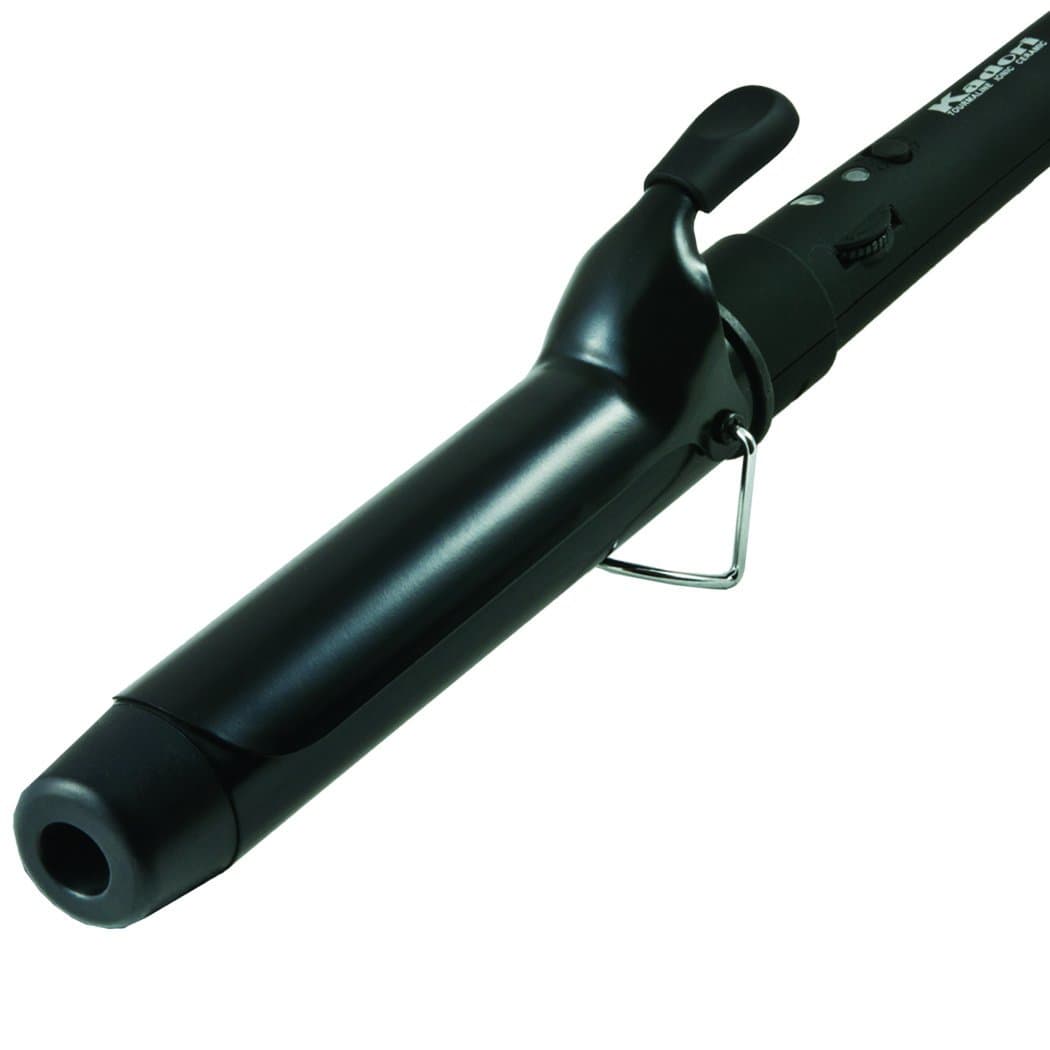 Large Size Professional Tourmaline Ceramic Curling Wand Curling Iron Dual, 110V-240V, 35mm, Black